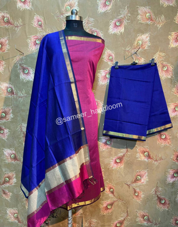 Maheshwari salwar suit in Purple and Grey | Buy Trending Salwar Suit