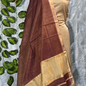 Maheshwari Tissue Buti Top & Dupatta Dress Material