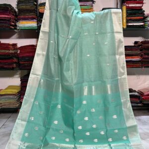 Maheshwari Tissue 75% Kaju Zari Buti Saree