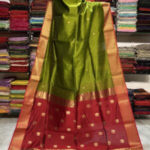 Maheshwari Lotus Buti Pallu Saree