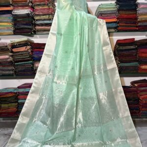 Maheshwari All Over Zari Lotus Buti Saree
